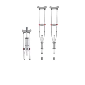 Aluminum Underarm Crutches - Pair